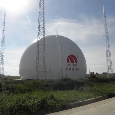 Dual-Membran-Biogas-Domes für die Speicherung von Biogas