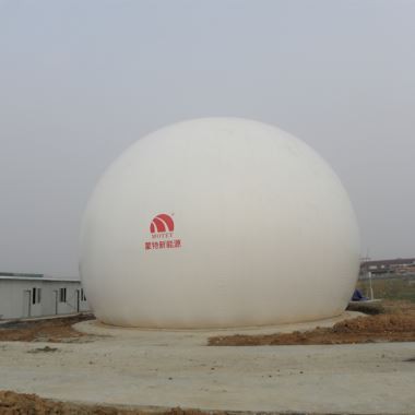 Freistehender Doppelmembran-Biogas-Halter