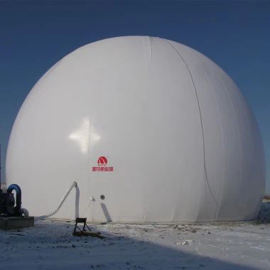 Bodenmontierter Dual-Membran-Biogas-Ballon