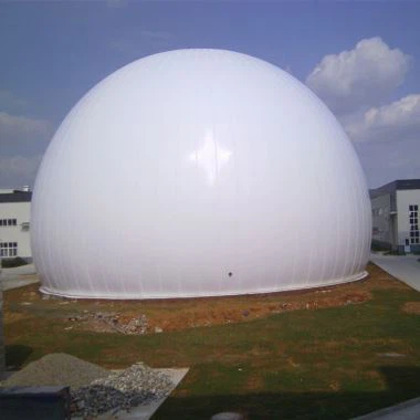 Weiße Doppelmembran-Biogas-Domes